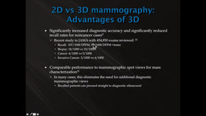 Case Reviews: Finding Breast Cancer with 3D Breast Tomosynthesis - Efficiency Learning Systems